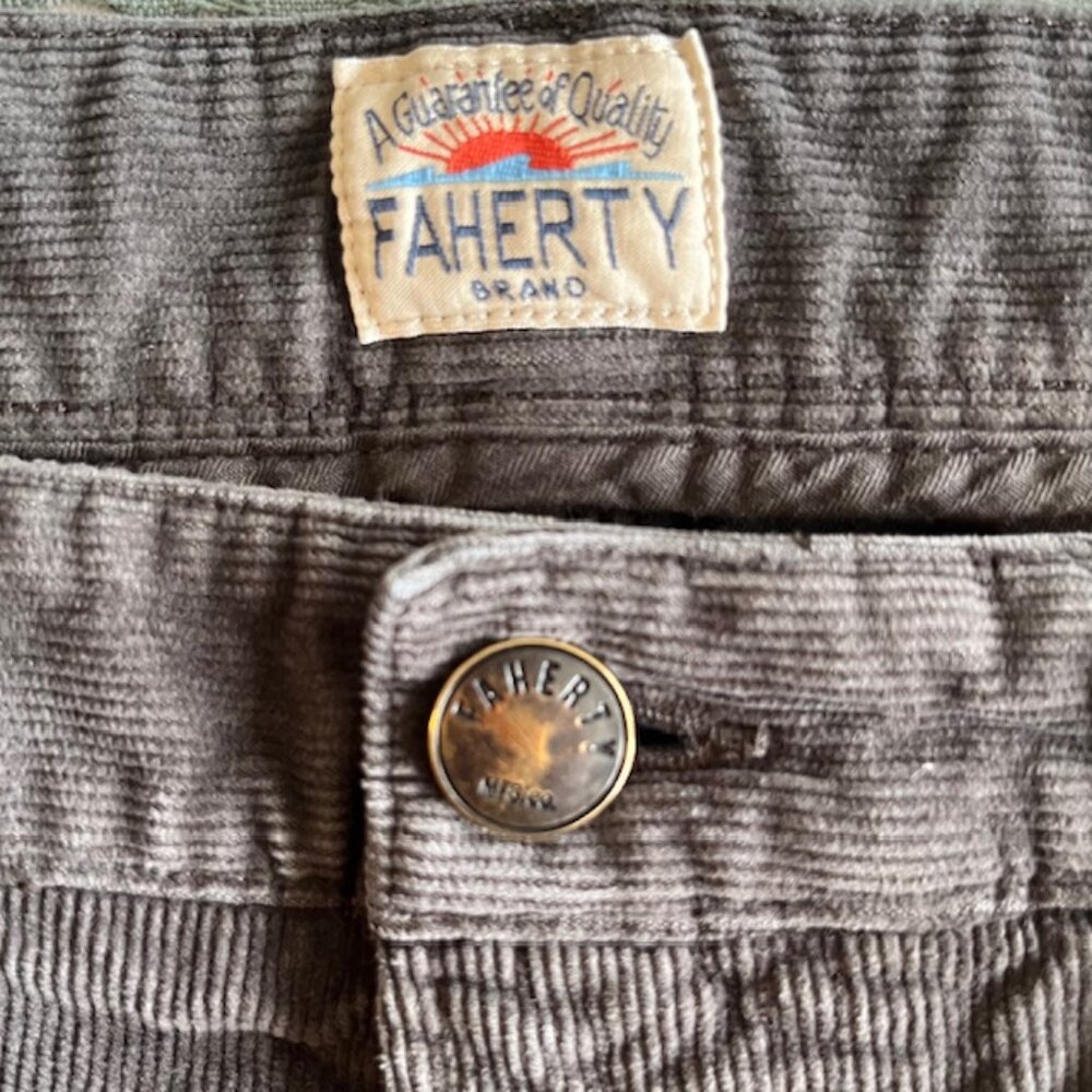Faherty 5 Pocket Cord in Washed Black | Size 34 - Picture 4 of 10